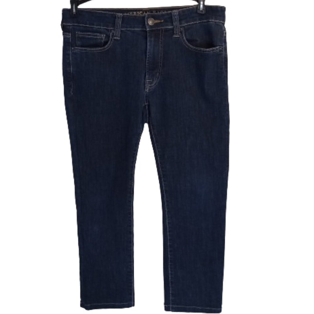 American Eagle Out Original Straight Active Flex Jeans Pre-Owned Size 31 X 24